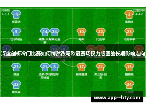 深度剖析冷门比赛如何悄然改写欧冠赛场权力版图的长期影响走向 深度剖析冷门比赛如何悄然改写欧冠赛场权力版图的长期影响走向